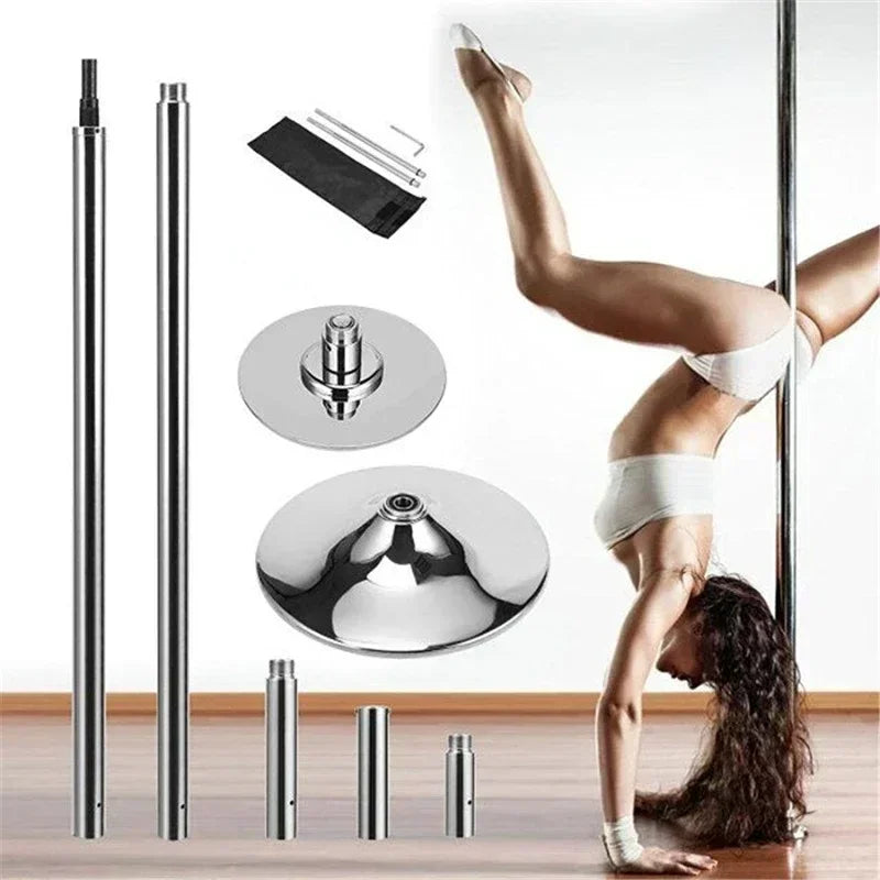 Upgrade Pole Dancer Kit Professional Dancing Pole Nightclub Dance Striptease Pole Home Gym Fitness Portable Spinning Bike 45mm