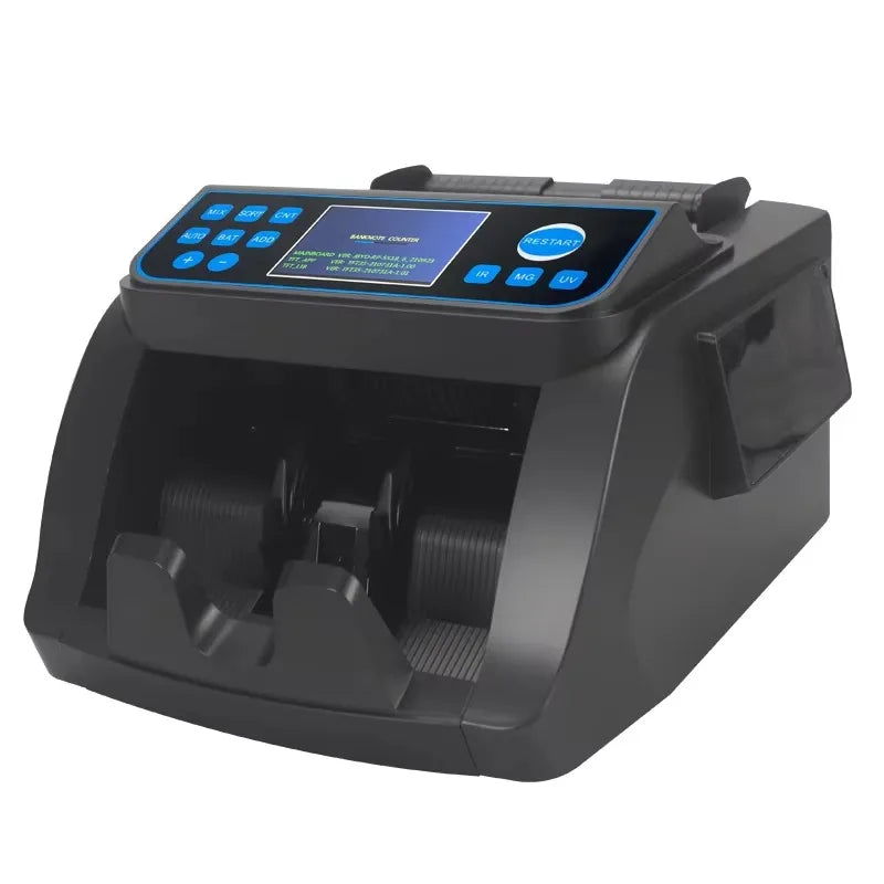 6000E EURO Money Counter Fake Notes Detector PKR IQD USD EUR Bill Counter Money Counting Machine