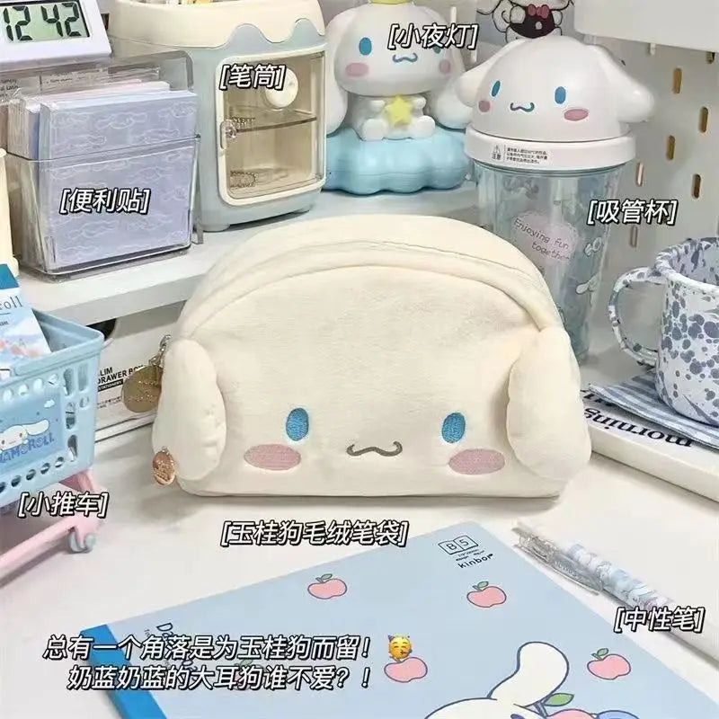 # Hello Kitty Cartoon Pencil Case Stationery Supplies Large Capacity Storage Bag Kawaii Makeup Bag A birthday Gift For Girl