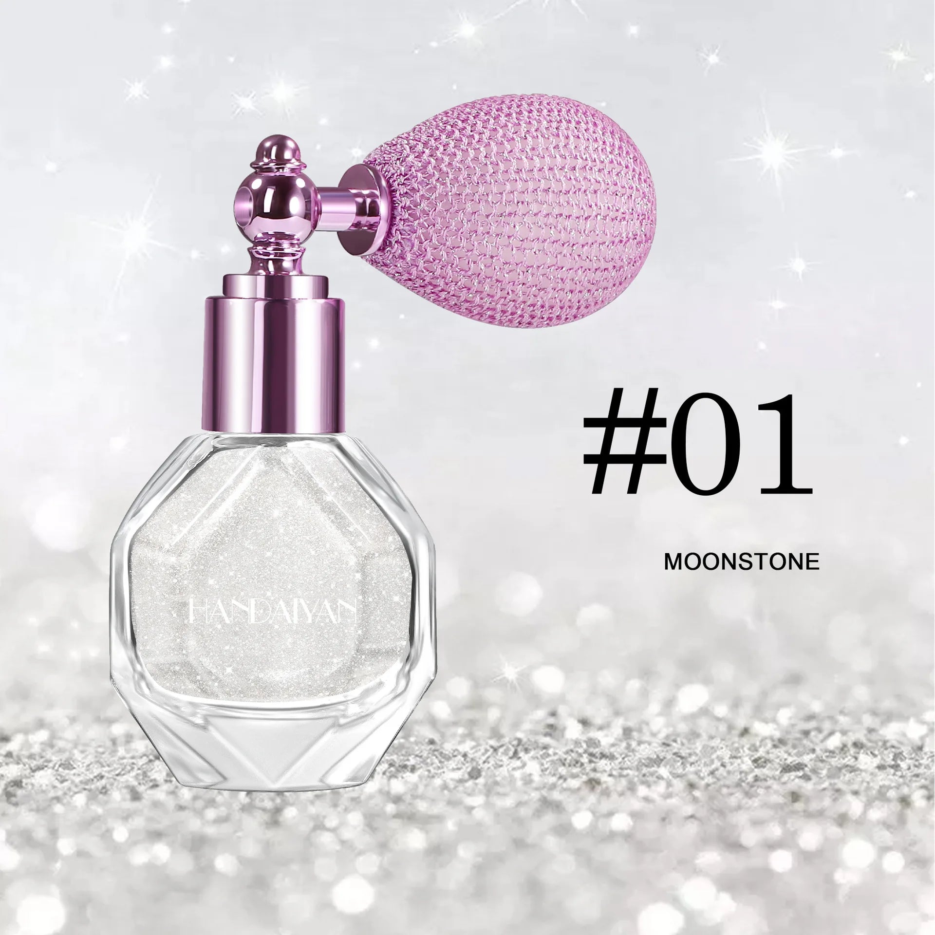 5 Color Body Highlight Powder Spray Brightening Sparkling Glitter Clothes Face Hair Makeup Highlighter Spray