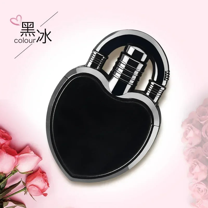 Portable Creative Fashion Metal Love Butane Gas Lighter
