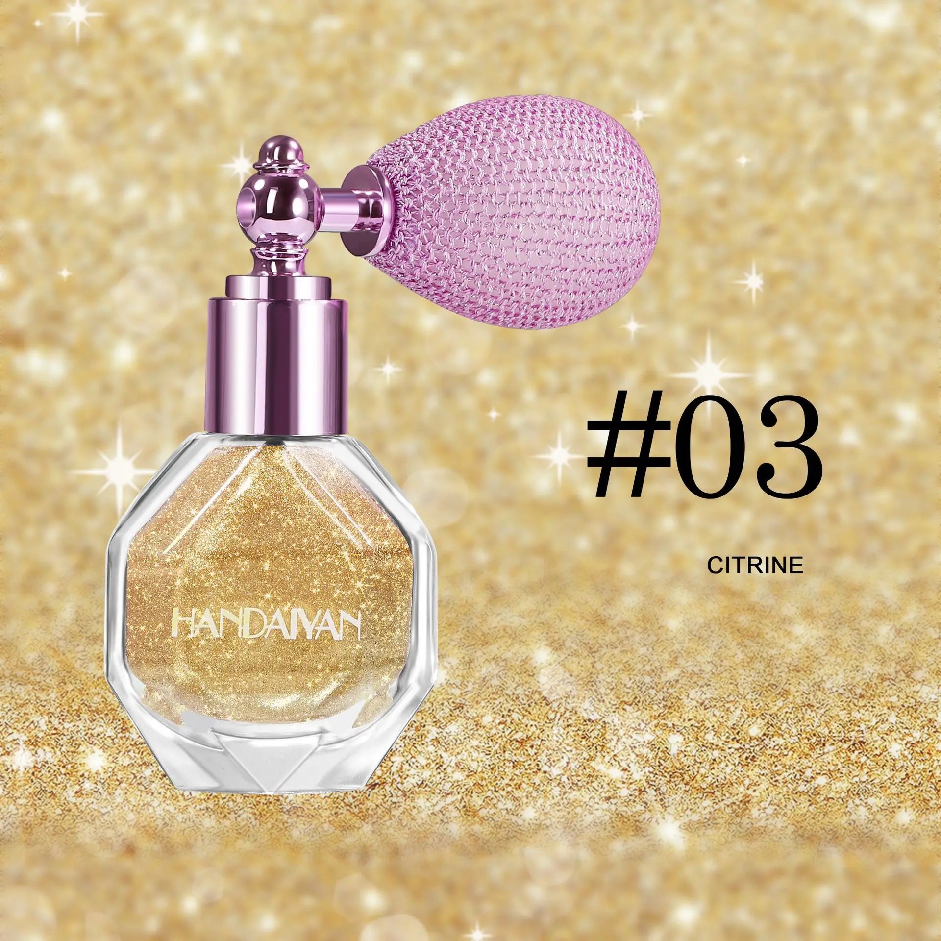 5 Color Body Highlight Powder Spray Brightening Sparkling Glitter Clothes Face Hair Makeup Highlighter Spray