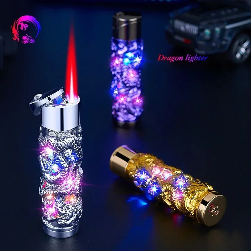 Metal Relief Lantern Inflatable Lighter