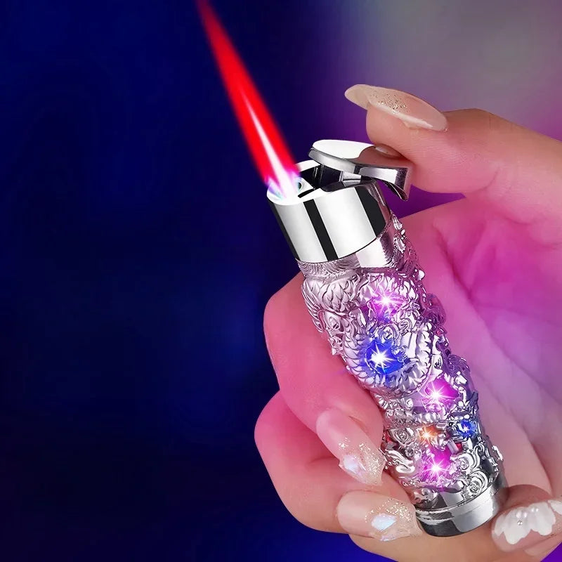 Metal Relief Lantern Inflatable Lighter