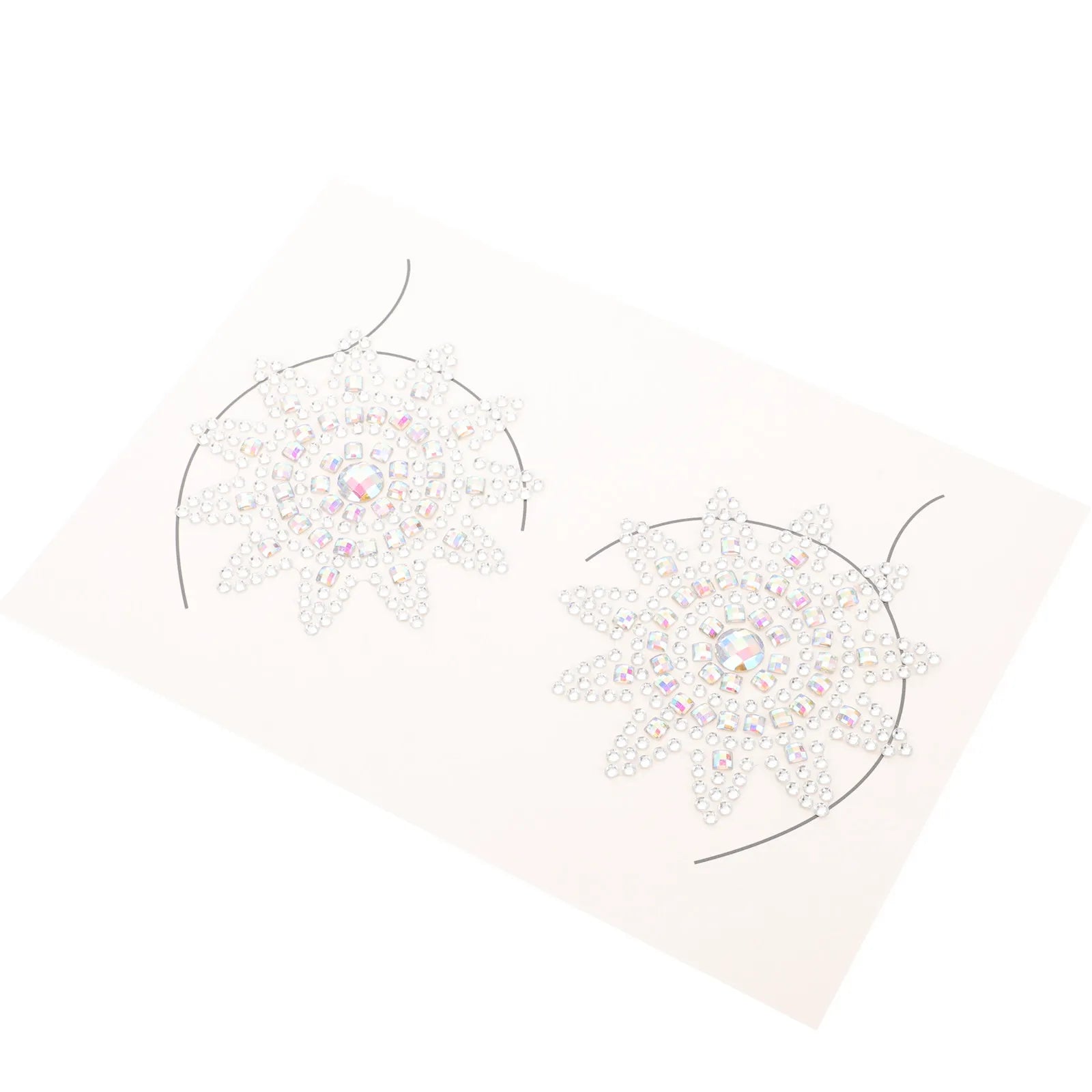 1Set Chest Jewel Sticker Acrylic Resin Body Gem Glitter Festival Party Makeup Rave Decorative Body on Women Costume