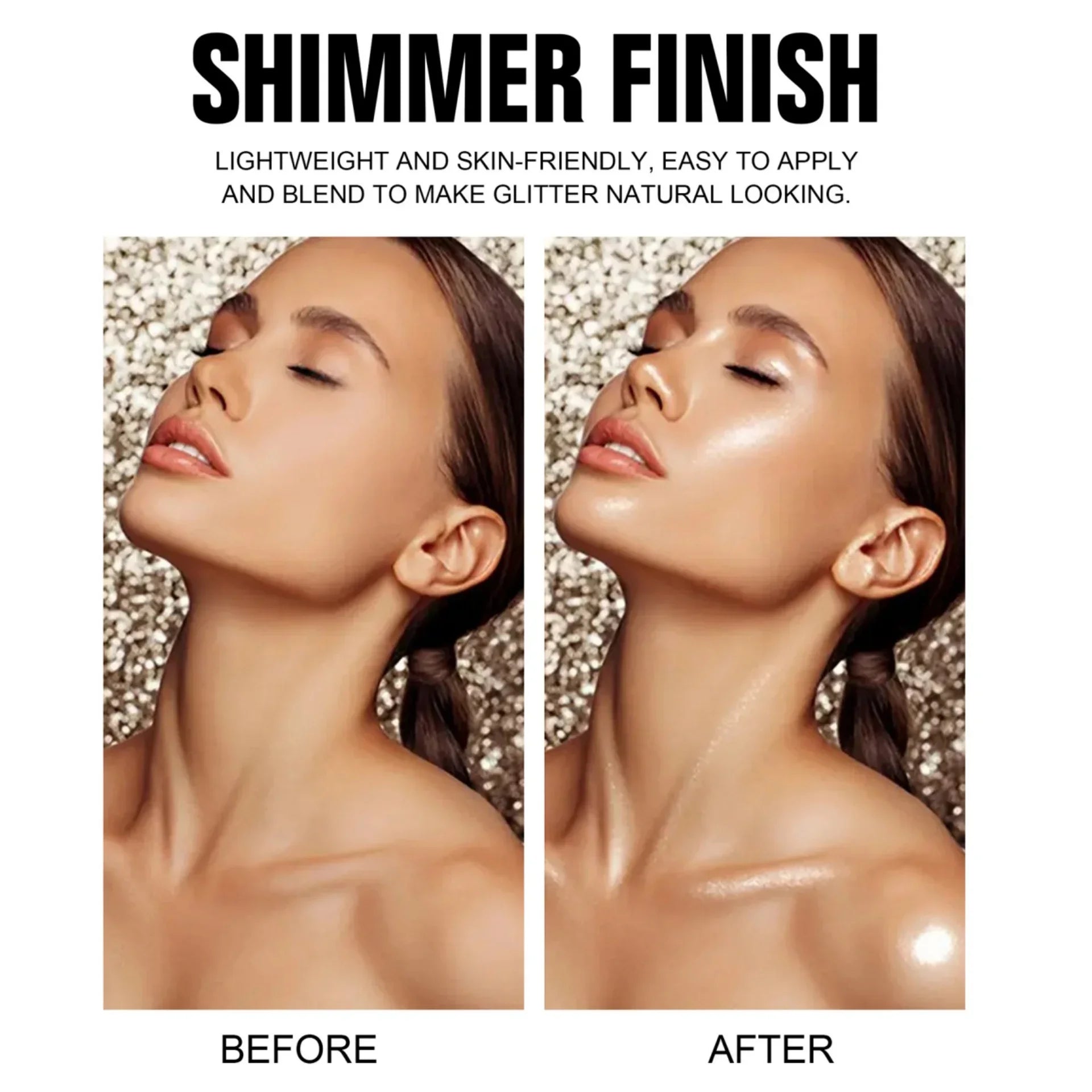 5 Color Body Highlight Powder Spray Brightening Sparkling Glitter Clothes Face Hair Makeup Highlighter Spray