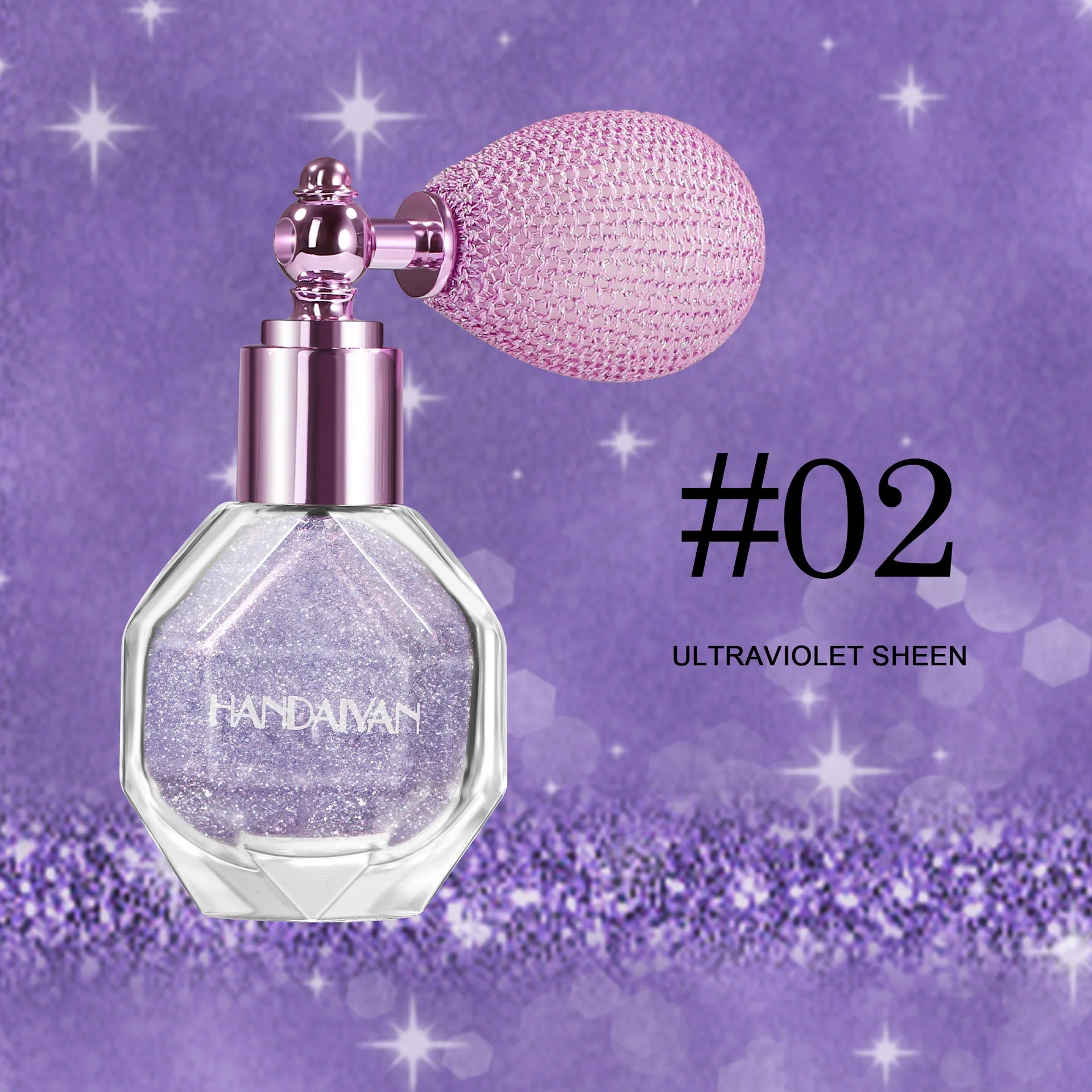 5 Color Body Highlight Powder Spray Brightening Sparkling Glitter Clothes Face Hair Makeup Highlighter Spray
