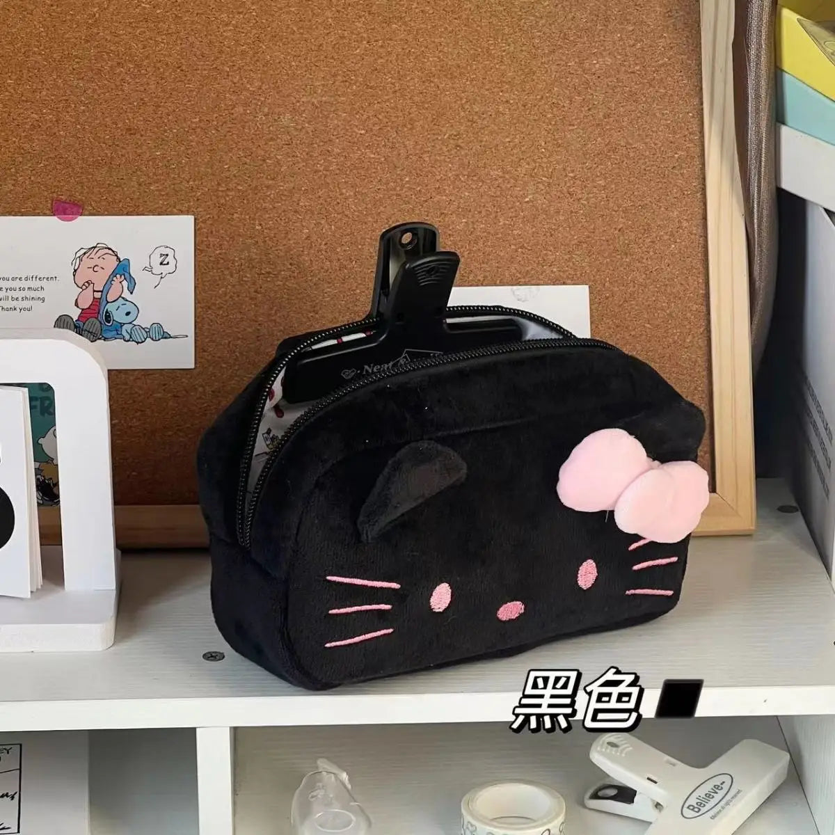 # Hello Kitty Cartoon Pencil Case Stationery Supplies Large Capacity Storage Bag Kawaii Makeup Bag A birthday Gift For Girl